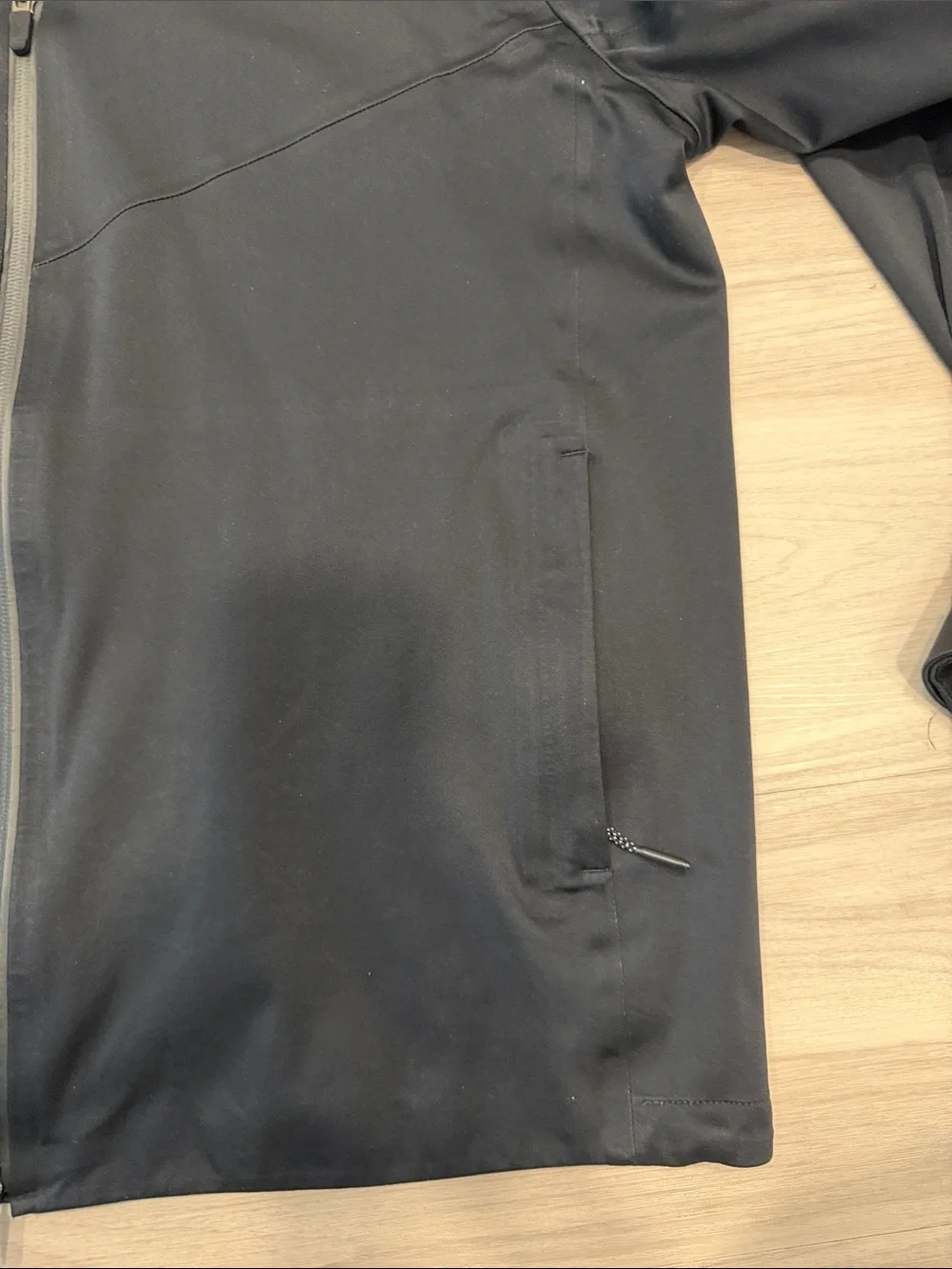 Nike Black Jacket with White Swoosh